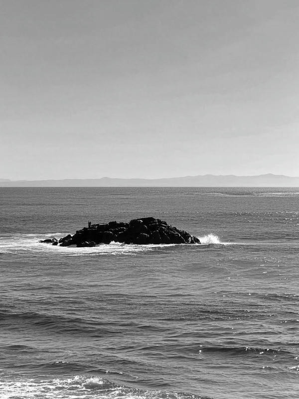 ảnh biển đen trắng 34