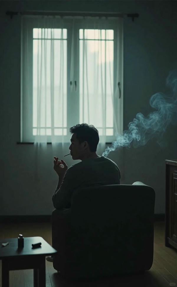 ảnh buồn hút thuốc