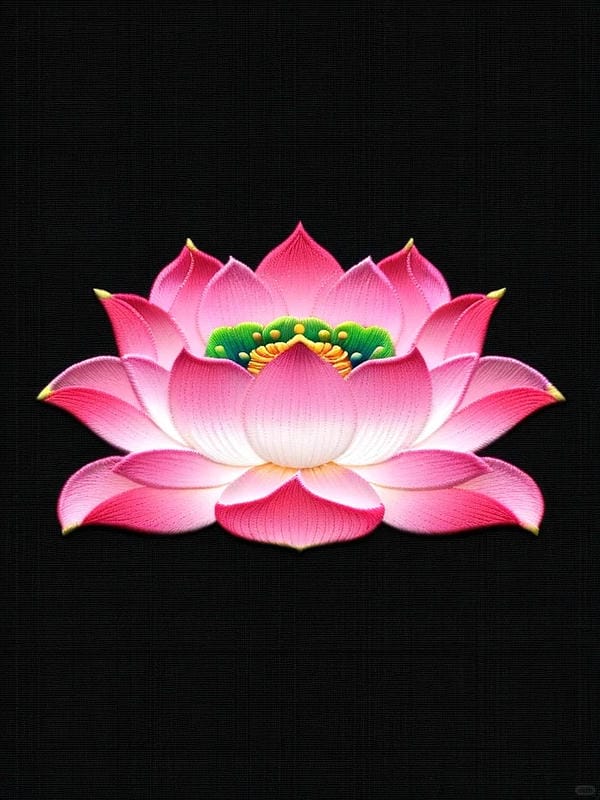 ảnh hoa sen nền đen 17