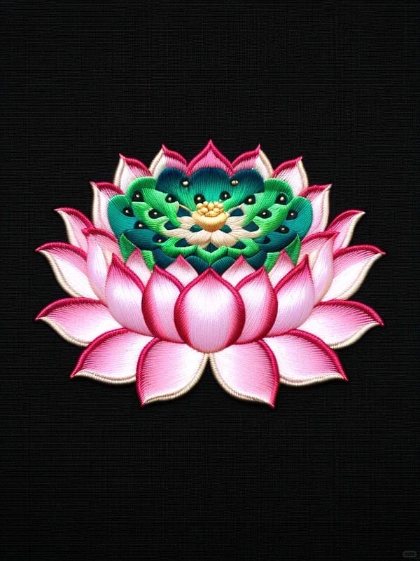 ảnh hoa sen nền đen 18