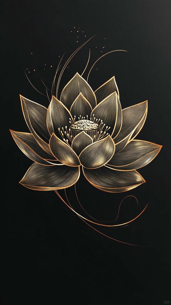 ảnh hoa sen nền đen 27