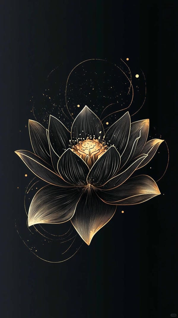 ảnh hoa sen nền đen 35