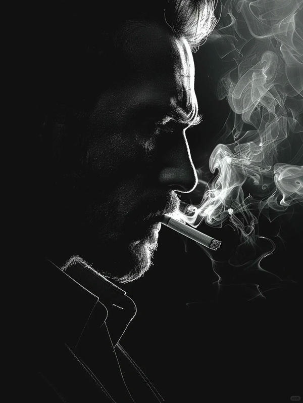 ảnh hút thuốc buồn 12