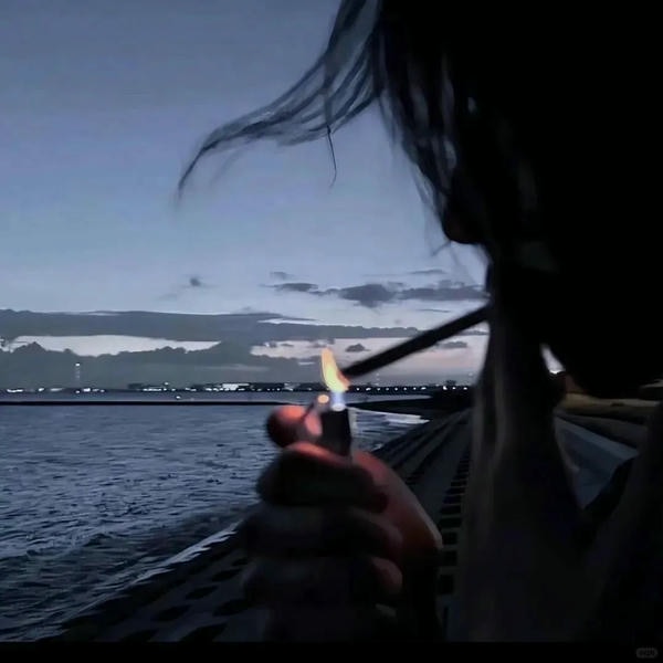 ảnh hút thuốc buồn 14