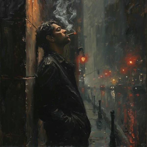 ảnh hút thuốc buồn 6