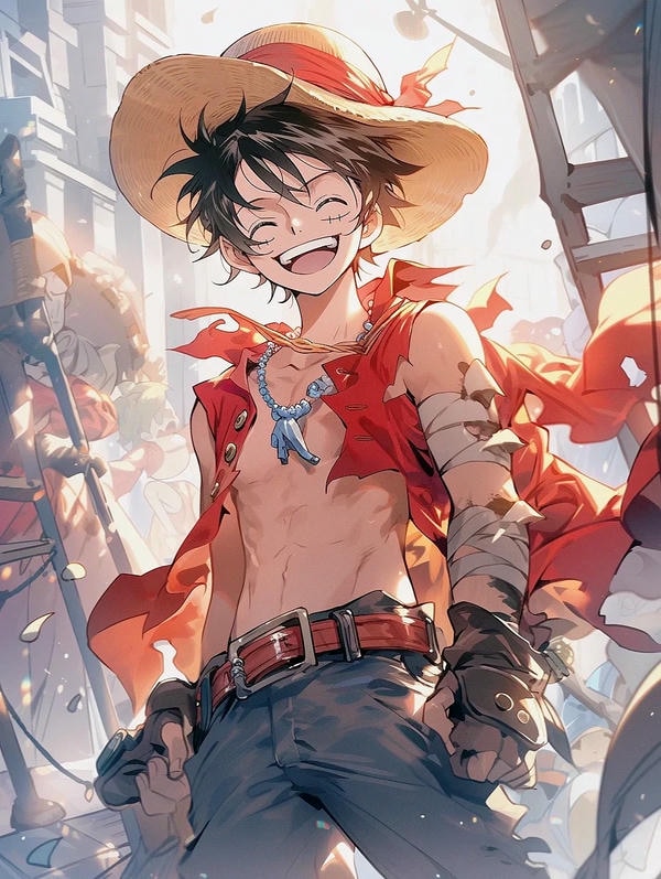 ảnh luffy cười 3