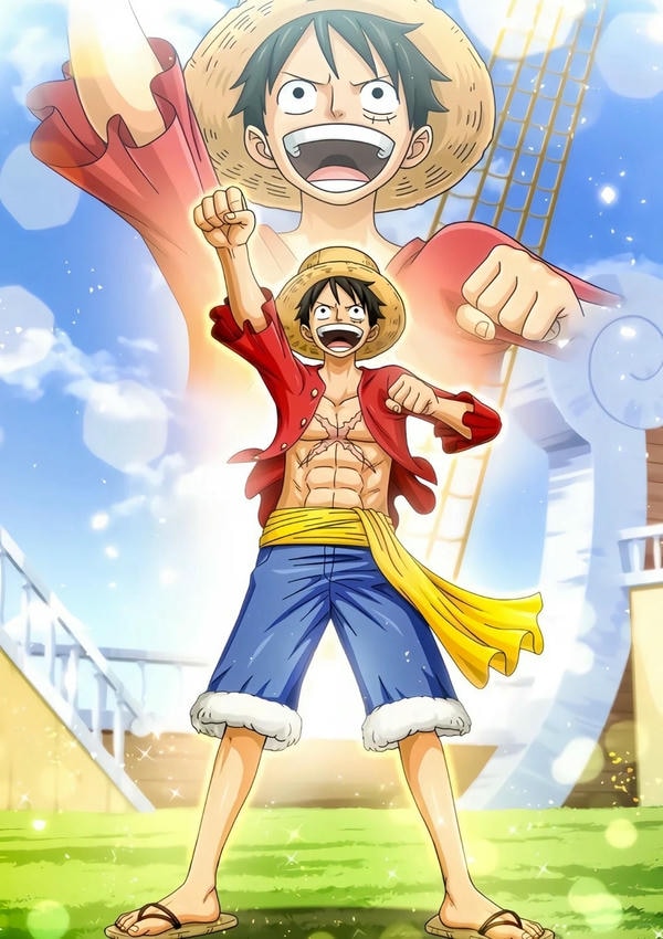 ảnh luffy cười 32