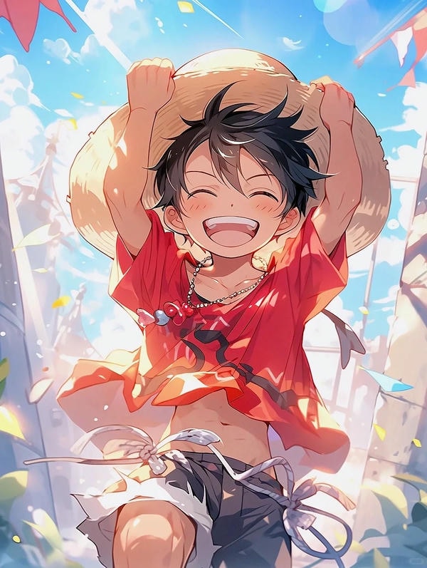 ảnh luffy cười 4