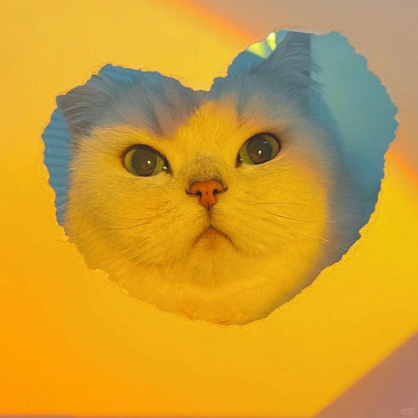 ảnh mèo cute trái tim 29