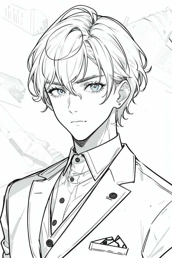 anime chibi boy tranh tô màu