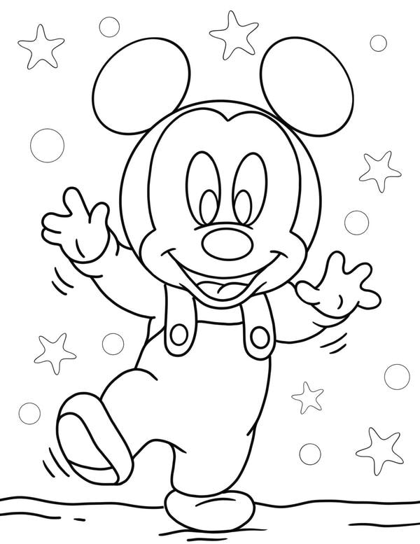 chuột mickey tô màu