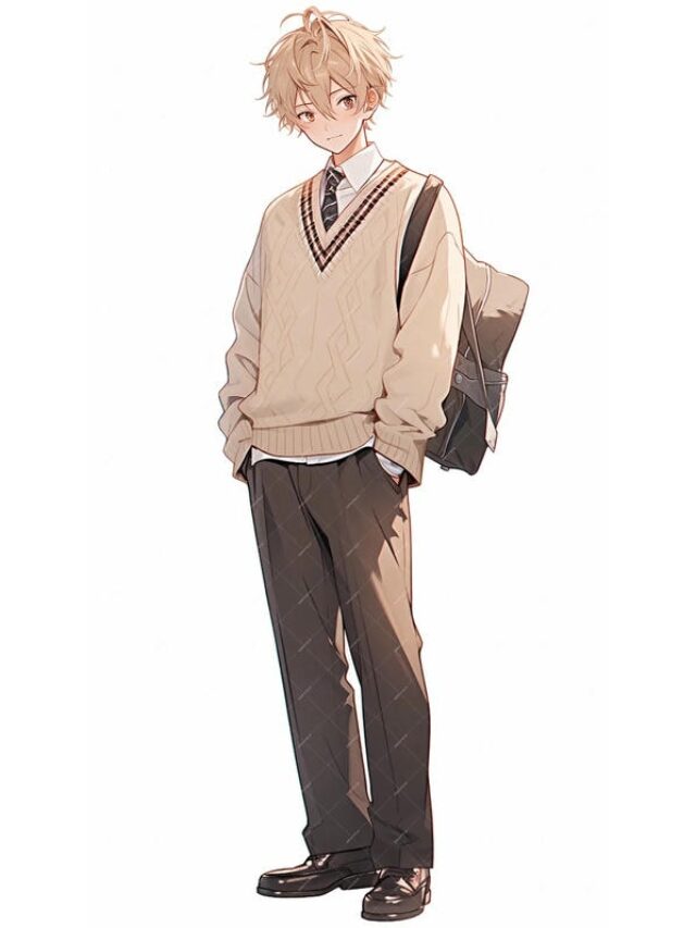 hình ảnh anime học sinh nam 21
