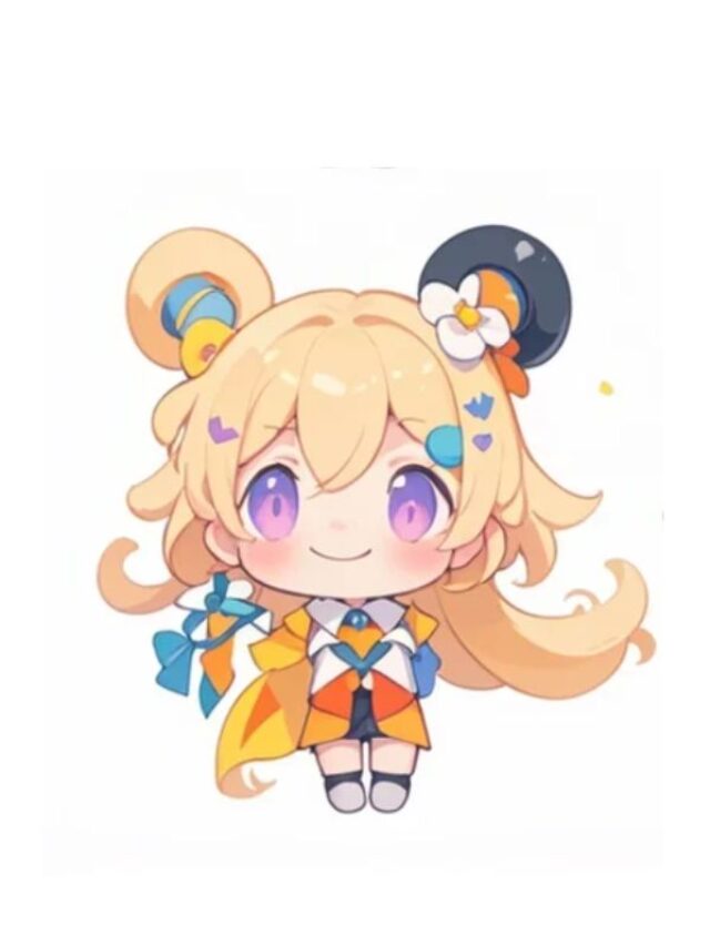 hình ảnh chibi nữ cute đơn giản 26