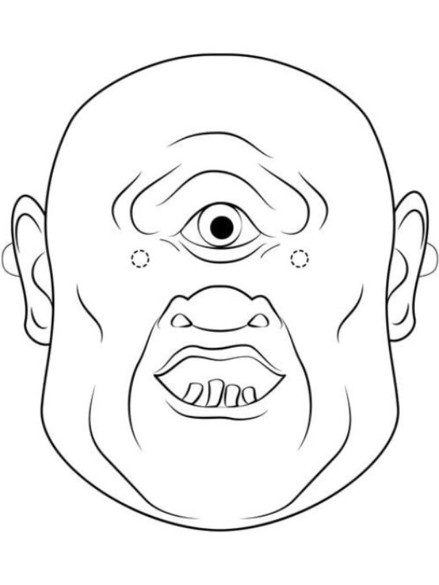 tô màu mặt nạ halloween 22