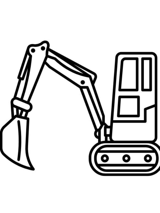 tô màu máy xúc 14