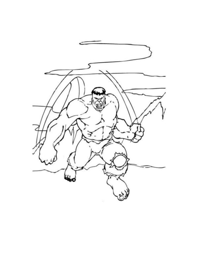 tô màu người khổng lồ xanh 20