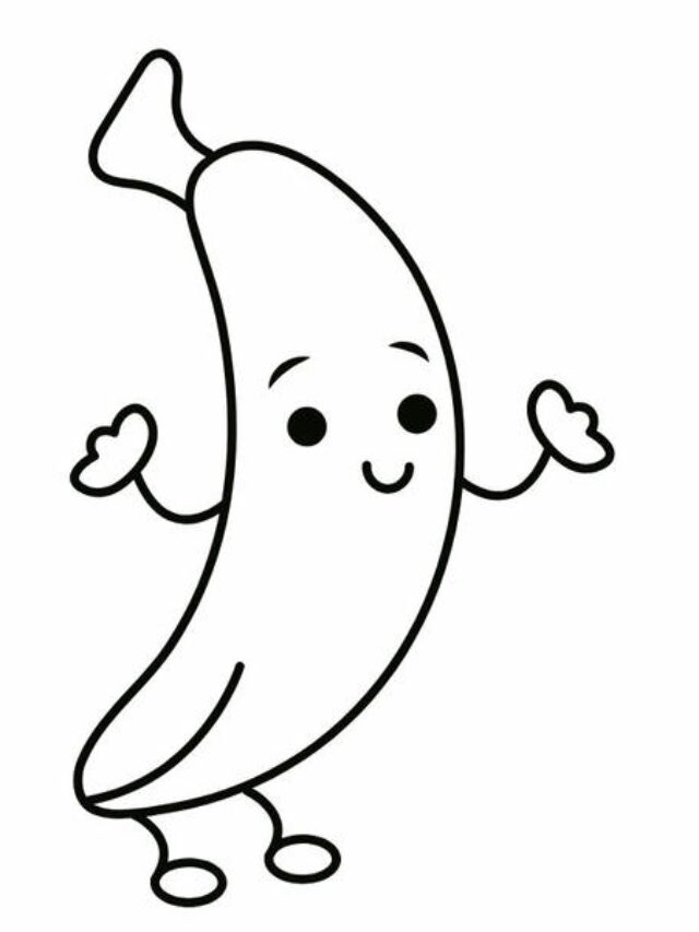 tô màu quả chuối 2