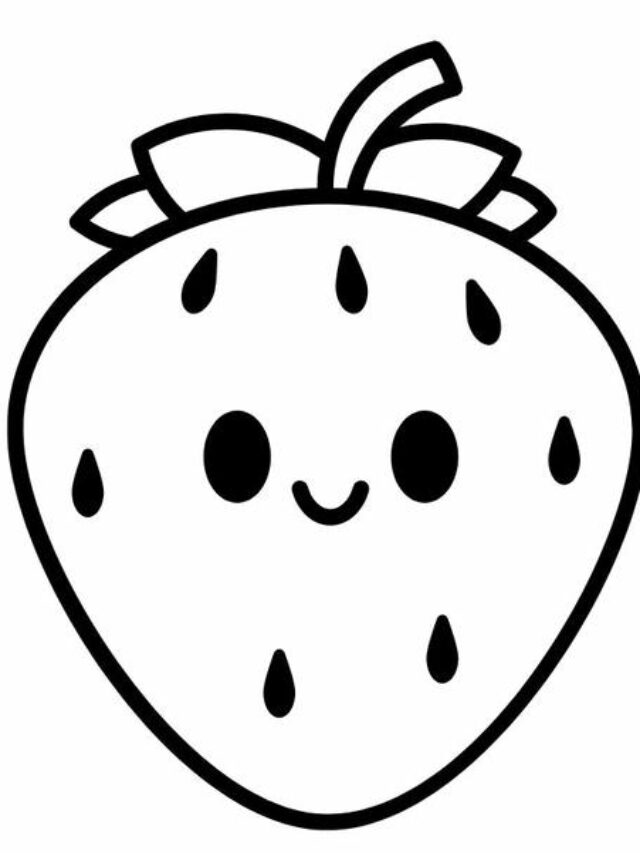 tô màu quả dâu tây 5