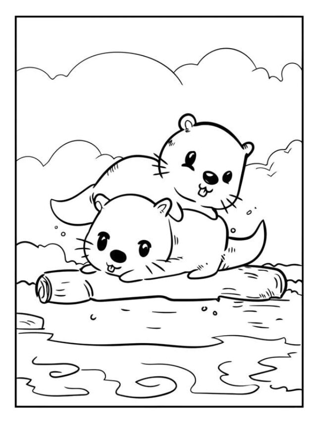 tranh tô màu con vật sống trong rừng 22