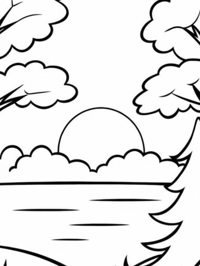 tranh tô màu phong cảnh 16