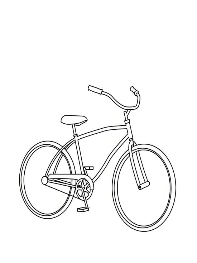 tranh tô màu xe đạp 19