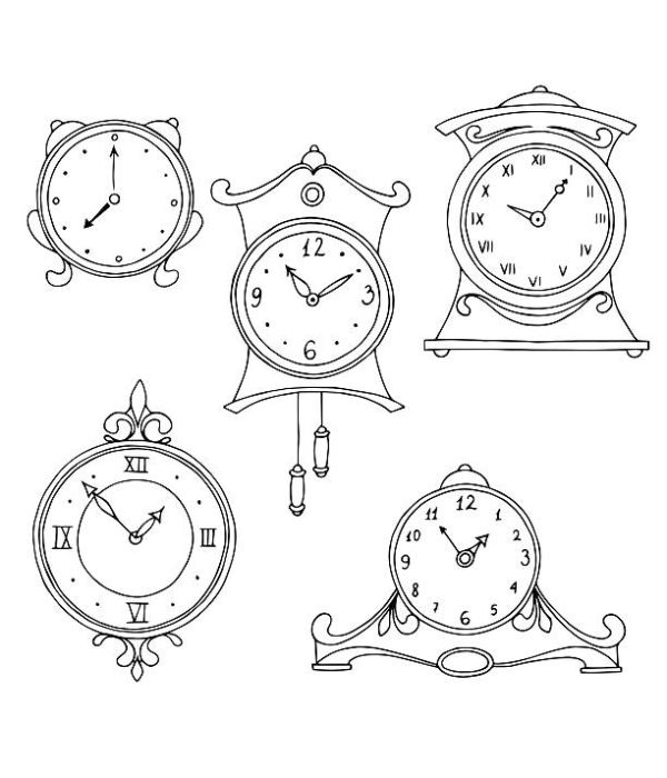 đồng hồ tô màu