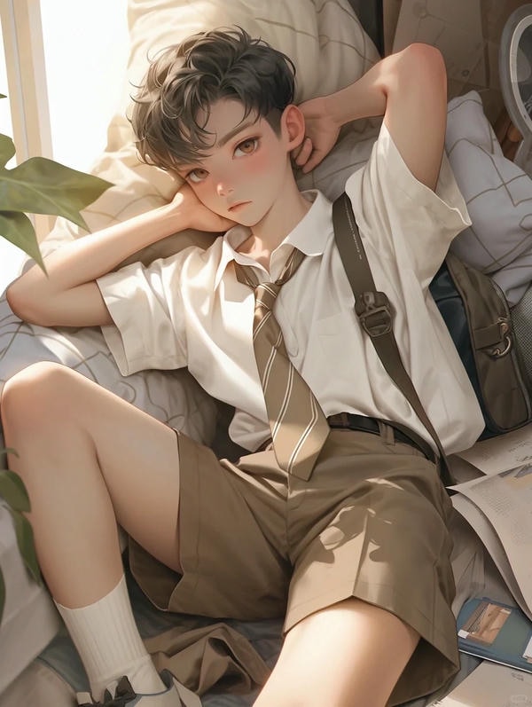 hình ảnh anime học sinh nam 10