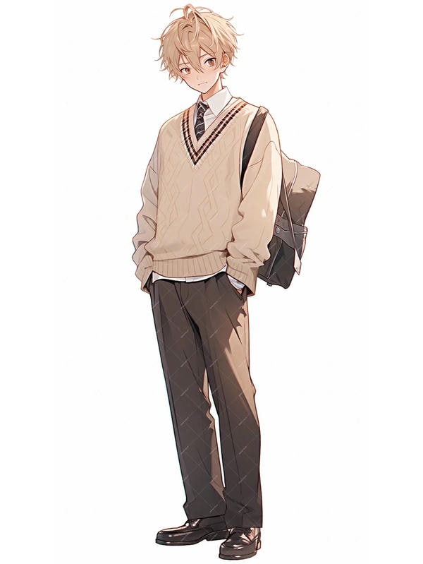 hình ảnh anime học sinh nam 21