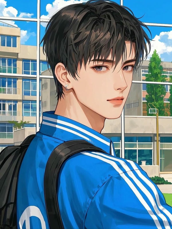 hình ảnh anime học sinh nam 4