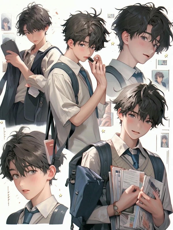 hình ảnh anime học sinh nam 6