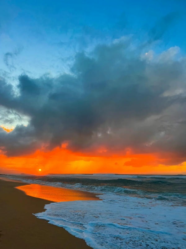 hình ảnh cảnh hoàng hôn trên biển