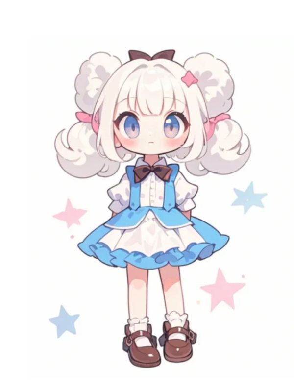 hình ảnh chibi nữ cute đơn giản 10