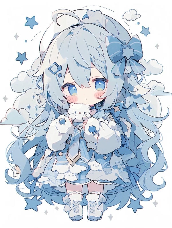 hình ảnh chibi nữ cute đơn giản 28