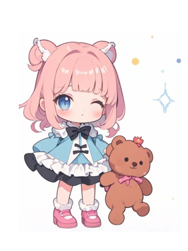 hình ảnh chibi nữ cute đơn giản 3