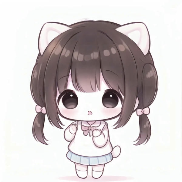 hình ảnh chibi nữ cute đơn giản 39