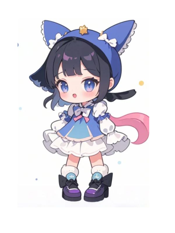 hình ảnh chibi nữ cute đơn giản 4