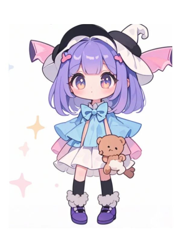 hình ảnh chibi nữ cute đơn giản 6