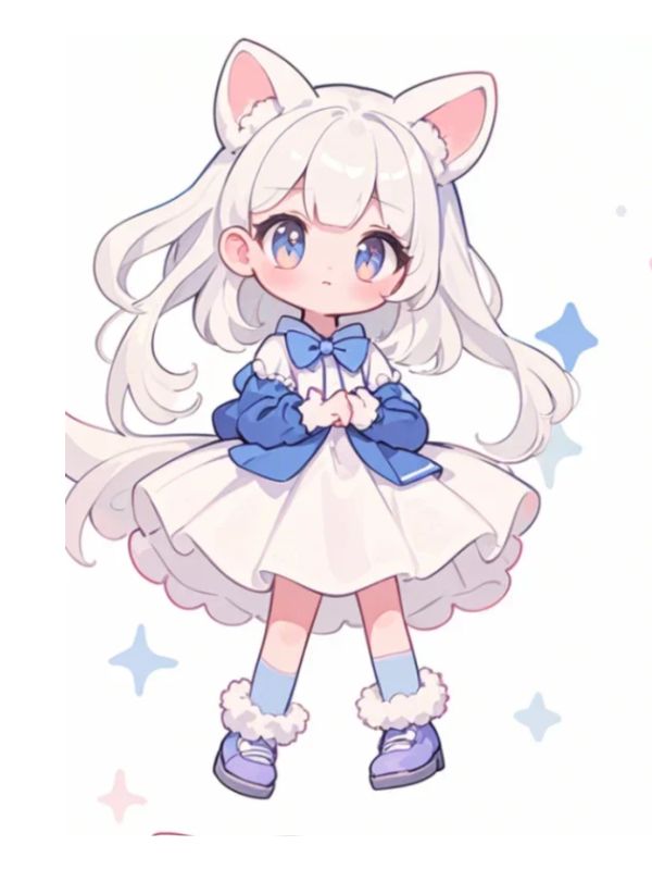 hình ảnh chibi nữ cute đơn giản 7