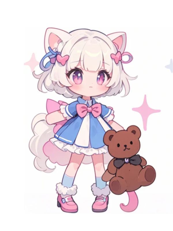 hình ảnh chibi nữ cute đơn giản 8