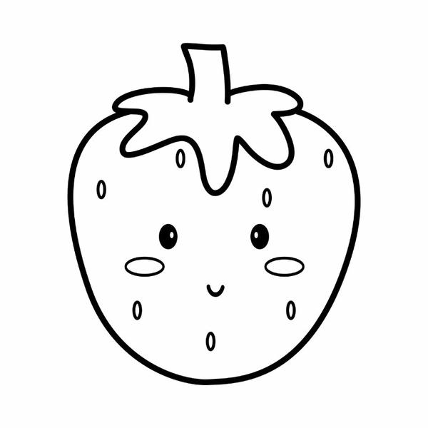 hình ảnh quả dâu tây tô màu