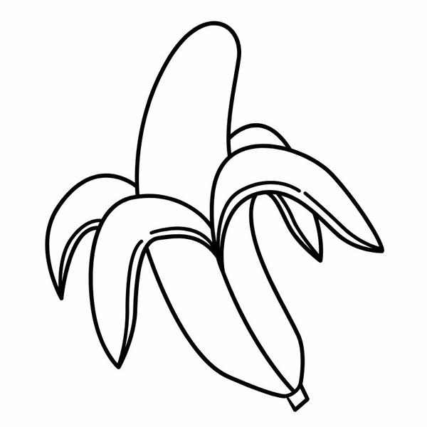 hình ảnh tô màu quả chuối