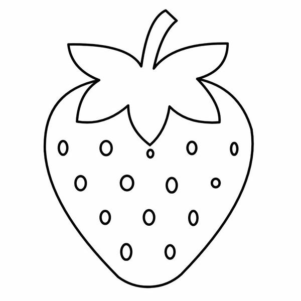 hình ảnh tô màu quả dâu tây