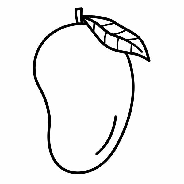 hình ảnh tô màu quả xoài