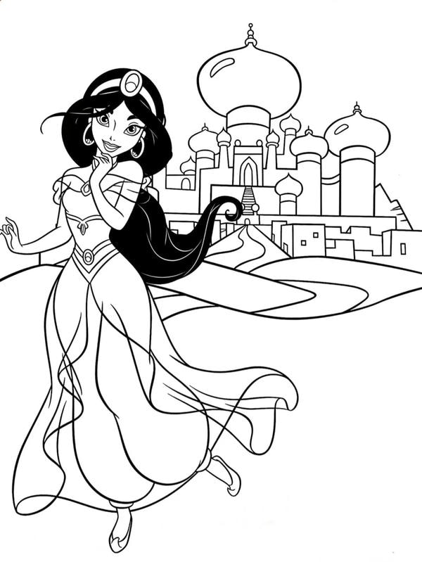 hình công chúa disney tô màu