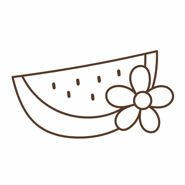 hình quả dưa hấu tô màu