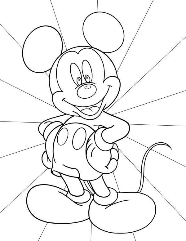 hình tô màu chuột mickey