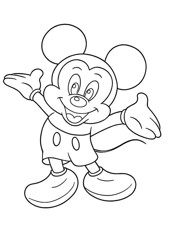 hình tô màu chuột mickey30