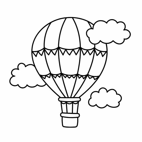 khinh khí cầu tô màu