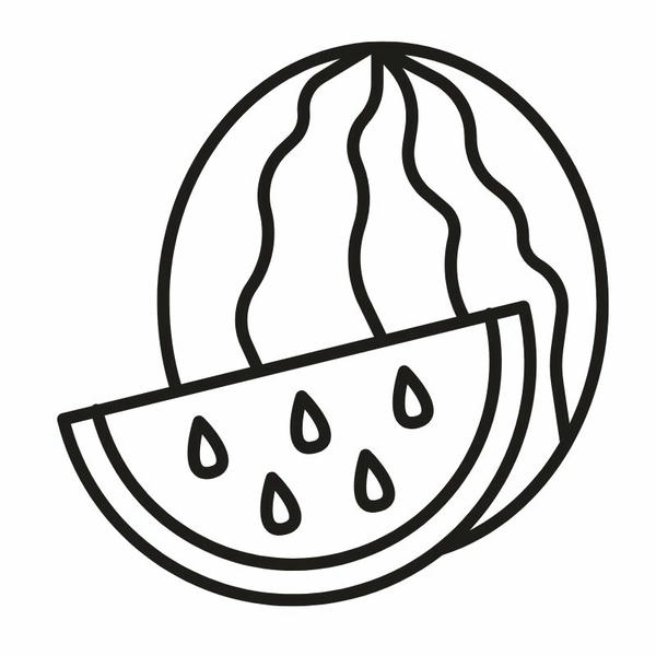 quả dưa hấu tô màu