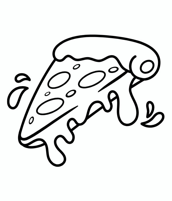 tô màu bánh pizza